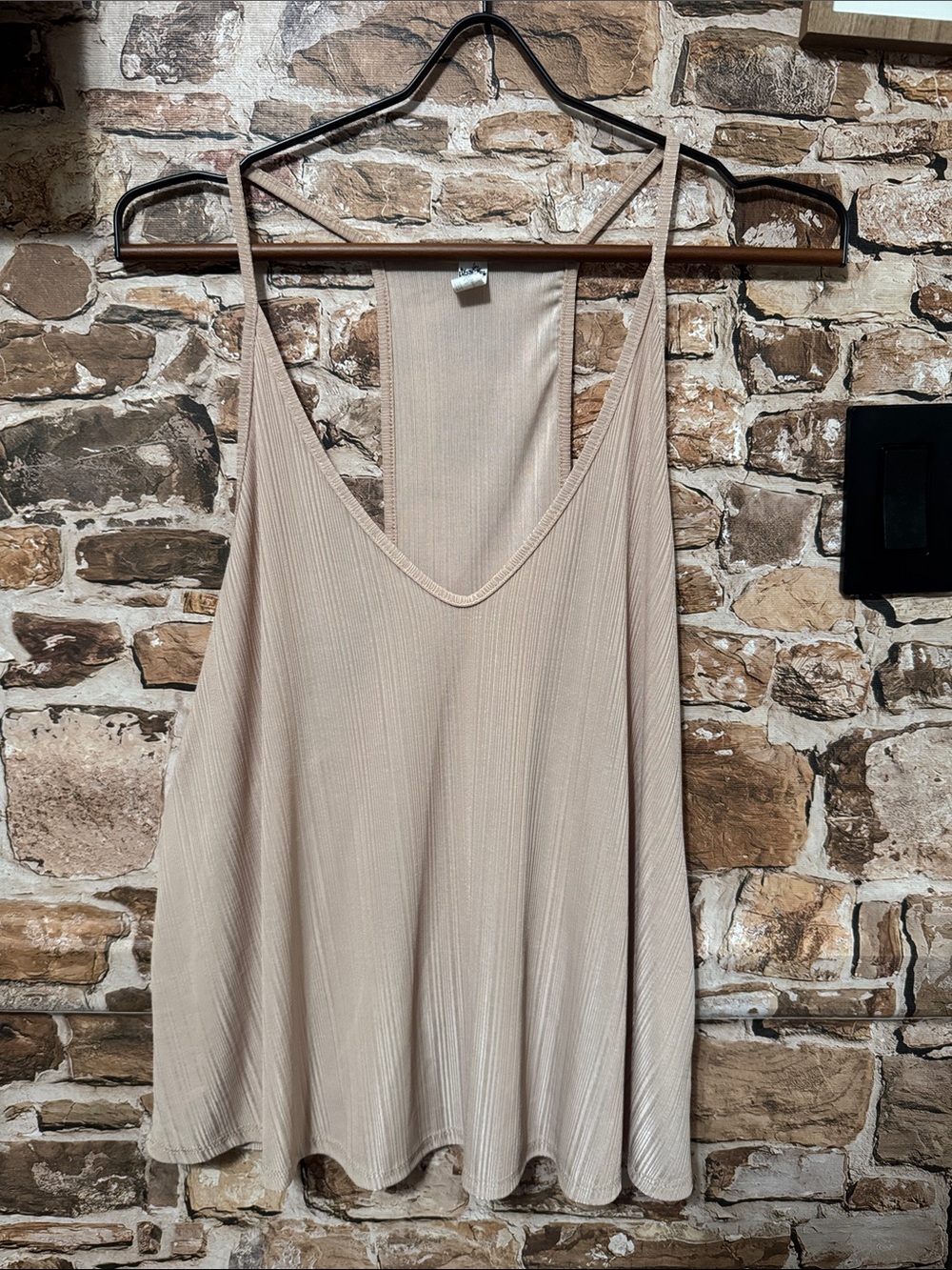 Free People Ribbed Sheer Racerback Tank